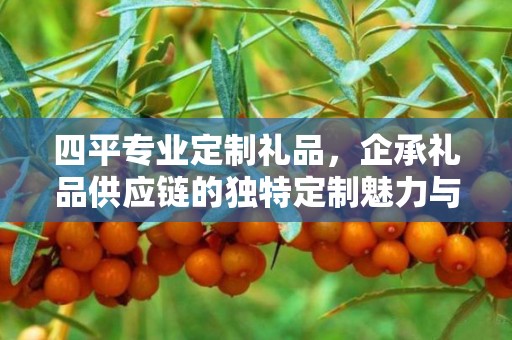 四平专业定制礼品，企承礼品供应链的独特定制魅力与卓越服务体验